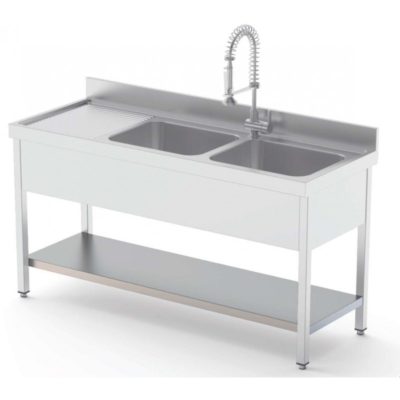 Estante Acero Inoxidable Para Fregadero Fondo 70 cm