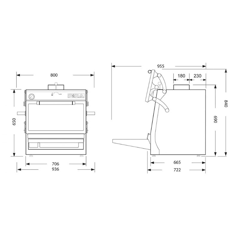 Pira Horno Brasa 70 XL Silver ED