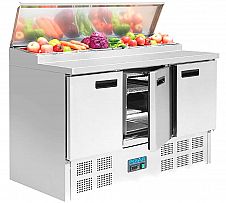 Mesas frías para ingredientes