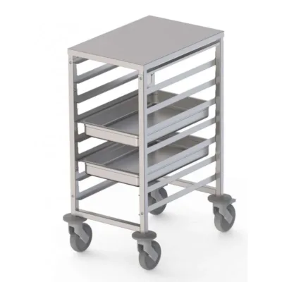 Carro Bandejero Acero Inoxidable para 8 Bandejas GN1/1