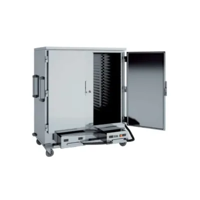 Carro Caliente Alto Doble Cuerpo 39 Bandejas GN2/1