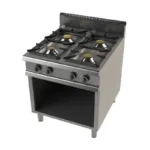Cocina a Gas con Mueble de 4 Fuegos