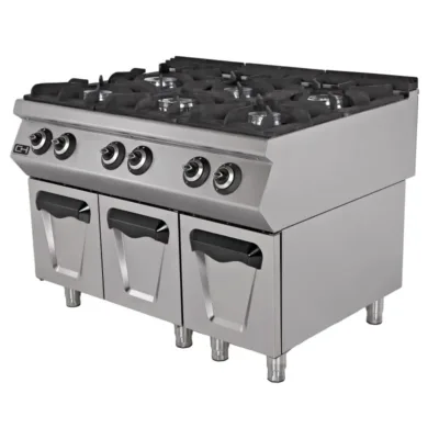 Cocina a Gas Sobremesa 6 fuegos