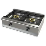 Cocina a Gas Sobremesa de 2 Fuegos 8+8 Kw