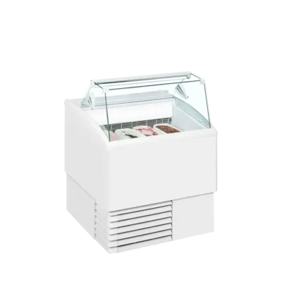 Vitrina para Helados Estática Cristal Recto – 4 Bandejas