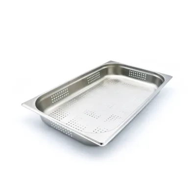 Contenedor Gastronorm - 1/1 GN - 6,5cm de Profundidad - Acero Inoxidable - Perforado
