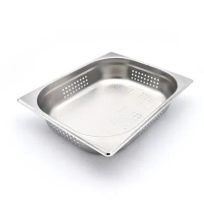 Contenedor Gastronorm - 1/2 GN - 6,5cm de Profundidad - Acero Inoxidable - Perforado