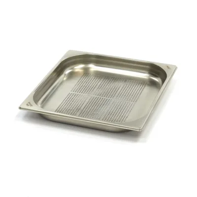 Contenedor Gastronorm - 2/3 GN - 4cm de Profundidad - Acero Inoxidable - Perforado