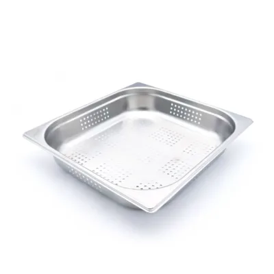 Contenedor Gastronorm - 2/3 GN - 6,5cm Profundidad - Acero Inoxidable - Perforado