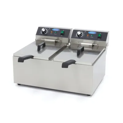 Freidora Eléctrica - 2 x 11 Litros - 2 Cestas