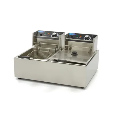 Freidora Eléctrica - 2 x 6 Litros - 2 Cestas