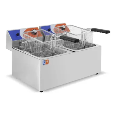Freidora Eléctrica 8+8 Litros sin Grifo