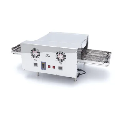 Horno Eléctrico para Pizzas con Cinta Transportadora - 2 x Ø20cm