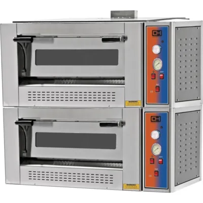 Horno Pizza a Gas Capacidad 4 + 4 Pizzas Diámetro 30 cm