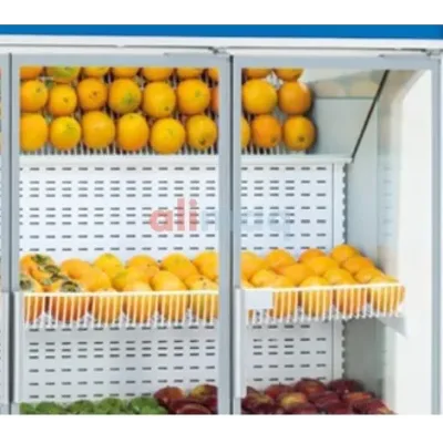 Kit 3 estantes inclinados y espejo para mural Frutas y Verduras KITVMAE70