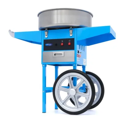 Máquina de Algodón de Azúcar con Carrito - Ø 52cm - Azul