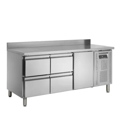 Frente Mostrador con Cajones y Estantes GN1/2 - 417 Litros