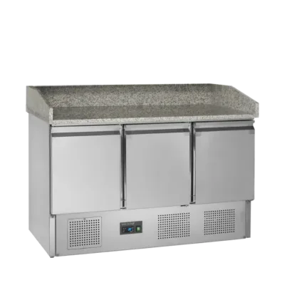 Mesa Preparación para Pizza con Encimera de Granito - 400 Litros