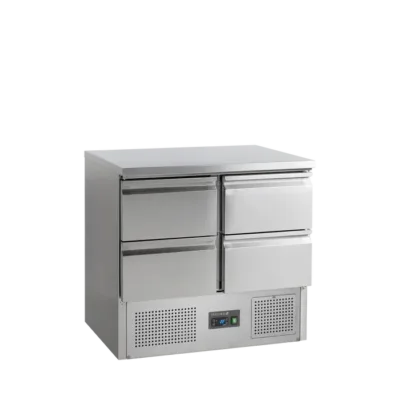 Mesa Fría Saladette GN1/1 con 4 Cajones - 260 Litros