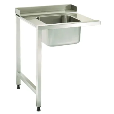 Mesa para Lavavajillas con Fregadero y Estante de Almacenamiento Izquierda