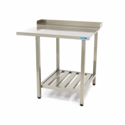 Mesa para Lavavajillas con Salpicadero y Estante de Almacenamiento Derecha - 70 x 75cm