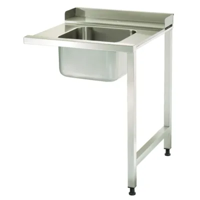 Mesa para Lavavajillas con Fregadero y Estante de Almacenamiento Derecha - 90 x 75cm