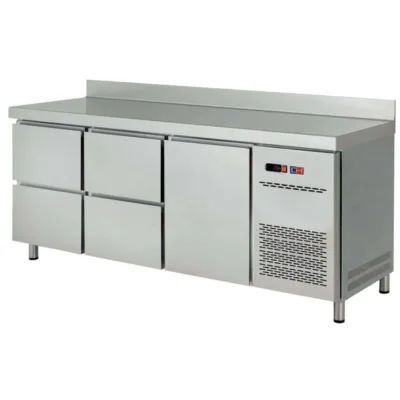 Bajo Mostrador Refrigerado Snack con 4 Cajones + 1 Puerta - 390 Litros