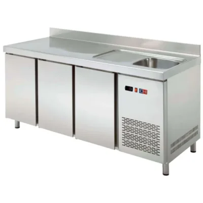 Bajo Mostrador Refrigerado Snack con Fregadero - 250 Litros
