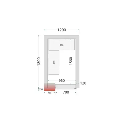 Paneles para cámara frigorífica con aislamiento de 120 mm