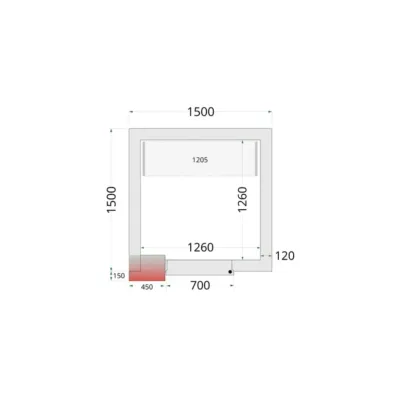 Paneles para cámara frigorífica con aislamiento de 120 mm