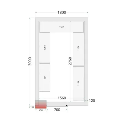 Paneles para cámara frigorífica con aislamiento de 120 mm