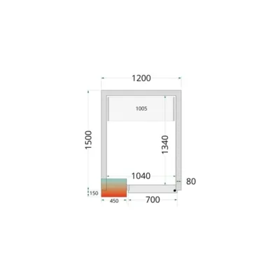 Paneles para cámara frigorífica con aislamiento de 80 mm
