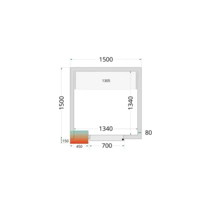 Paneles para cámara frigorífica con aislamiento de 80 mm