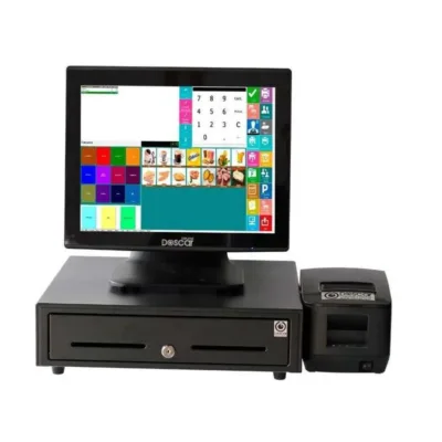 Sistema TPV Compacto Táctil Capacitiva: TPV Compacto+Cajón Portamonedas+Impresora de Tickets 80mm - Versión Completa Comercio
