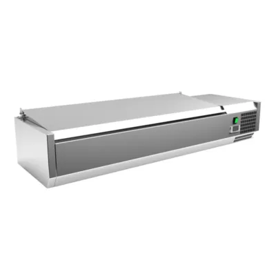 Vitrina con Tapa - 4 Cubetas GN1/3 + 1 Cubeta GN1/2