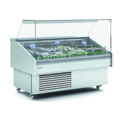 Vitrina Expositora Estática para Pescado + Placa Fría - 1035 mm