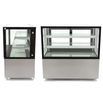 Vitrina Mostrador Ventilada Cristal Recto - 300 Litros