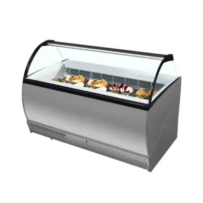 Vitrina para Helados con Cristal Curvo - 13 Bandejas