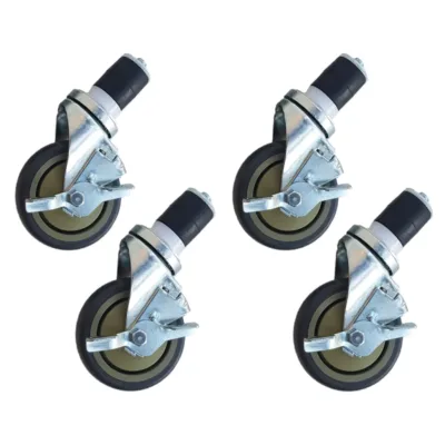 4 Ruedas con frenos – 5 pulgadas / 12,7 cm