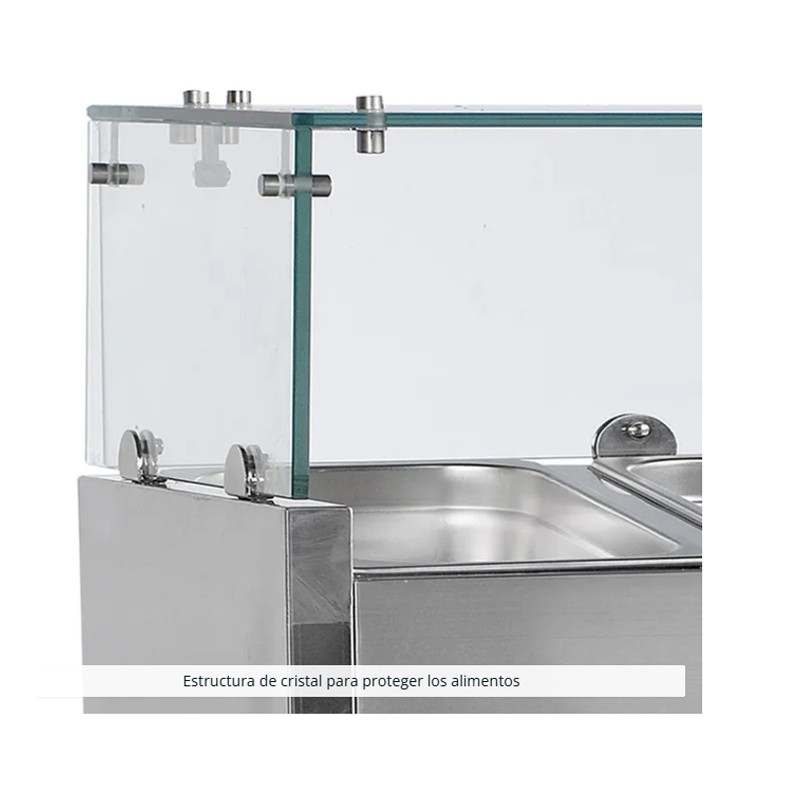 Vitrina Refrigerada para Ingredientes – 7 X GN1-3