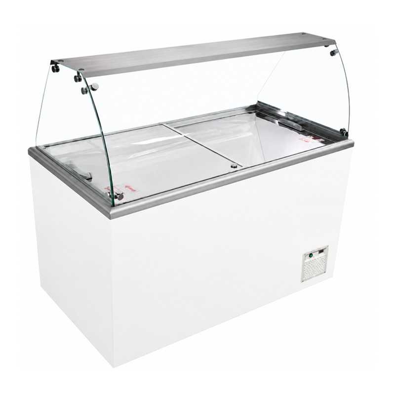 Vitrina para Helados de Cubeta Estática - 267 Litros