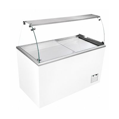 Vitrina para Helados de Cubeta Estática - 345 Litros