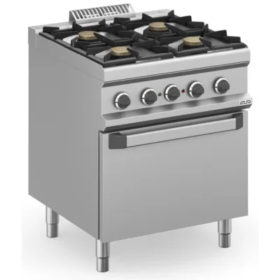 Cocina a gas 4 fuegos 4x7 Kw con Horno Eléctrico Ventilado MFB77FEVXL MAGISTRA PLUS 700