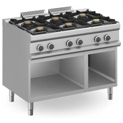 Cocina a gas 4 fuegos 6x5,5 Kw con Mueble MFB711AXS MAGISTRA PLUS 700