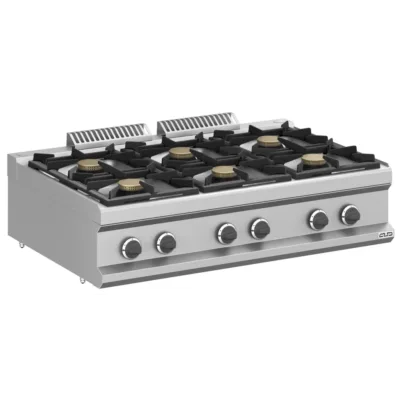Cocina a gas 6 fuegos 6x5,5 Kw Sobremesa MFB711TXS MAGISTRA PLUS 700