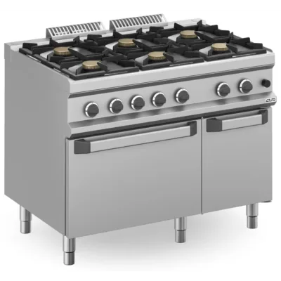 Cocina a Gas 6 Fuegos con Horno a Gas