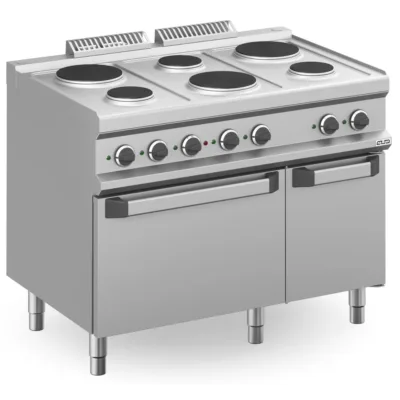 Cocina Eléctrica 6 zonas Redondas con Mueble MPR711A MAGISTRA PLUS 700