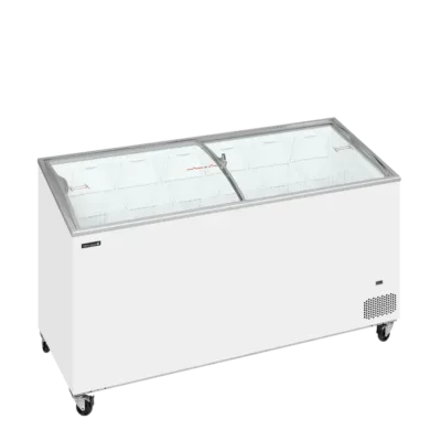 Congelador Horizontal con Tapas Correderas de Cristal Curvo - 398 Litros