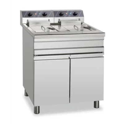Freidora Eléctrica 20+20 Litros 12+12 kW Trifásica con Mueble EF25+25S STAND ALONE