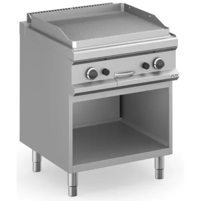 Frytop a gas 70 cm Placa Ranurada Acero Rectificado con Mueble MFTG77AR  MAGISTRA PLUS 700